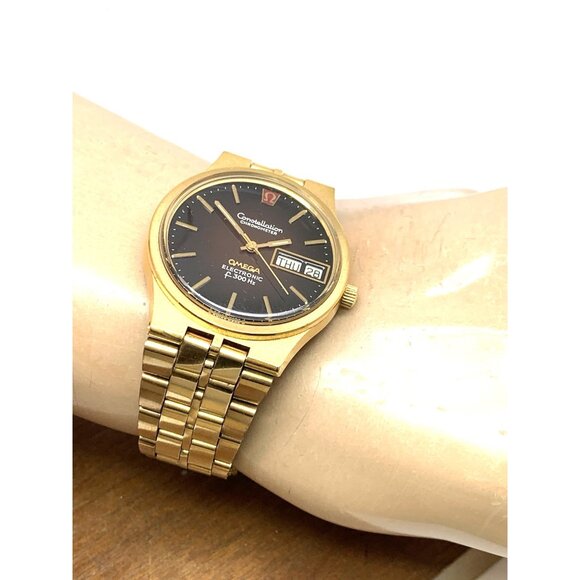 Omega Constellation Men's Watch Vintage Swiss Quartz Day Date Gold Steel 36mm - Picture 4 of 16